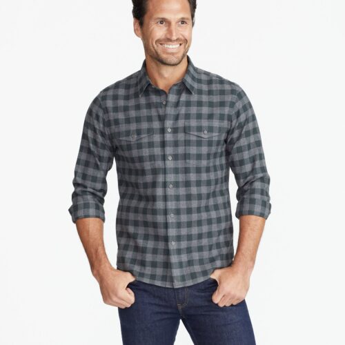 Wrinkle-Free Flannel Vigouroux Shirt - FINAL SALE