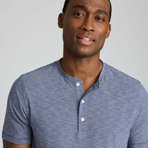 Jersey Slub Short-Sleeve Henley - FINAL SALE
