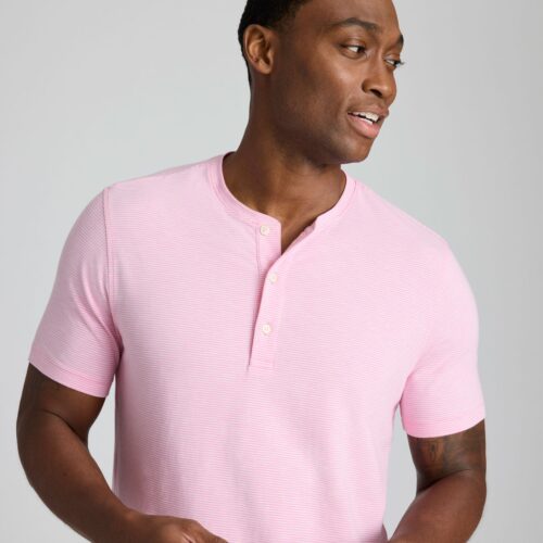 Jersey Slub Short-Sleeve Henley