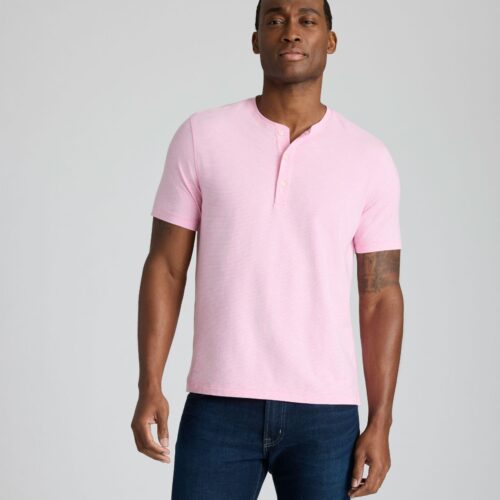Jersey Slub Short-Sleeve Henley