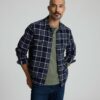 Plaid Herringbone Overshirt