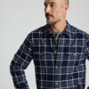 Plaid Herringbone Overshirt