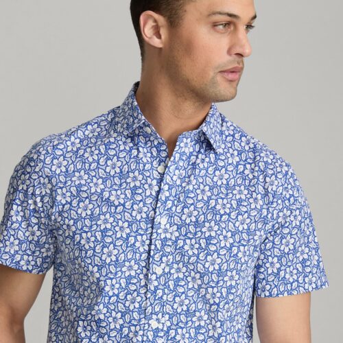 Stretch Cotton Short-Sleeve Wilson Shirt - FINAL S
